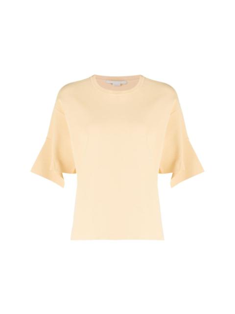 asymmetric short-sleeved T-shirt