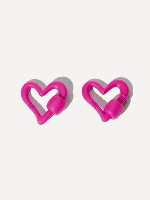 MARLA AARON Rubber Freeform Heartlock in Flamingo