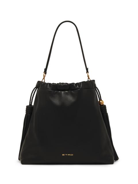 Etro Women's Kalispera Large Leather Shoulder Bag - Black