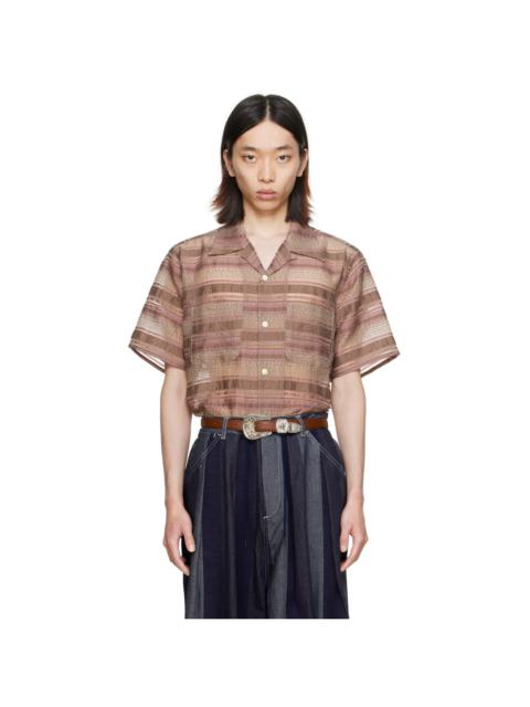 NEEDLES Beige & Pink One-Up Shirt