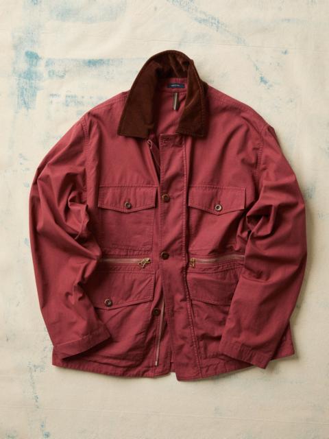 Drake's Washed Red Cotton Hiking Jacket