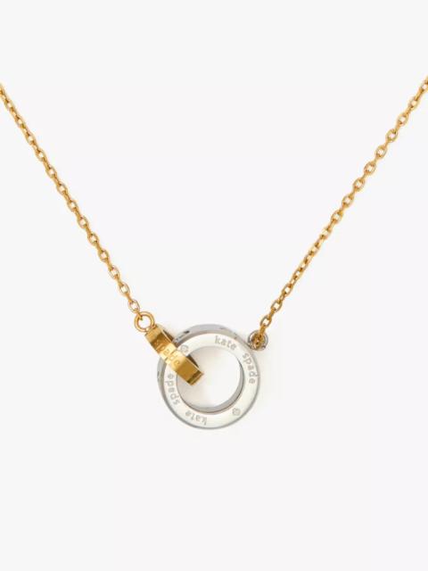 kate spade Set In Stone Interlink Pendant