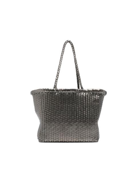 DRAGON DIFFUSION Small Grace Basket woven braided tote bag