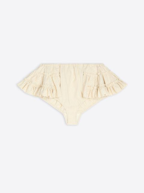 Dries Van Noten RUFFLED MICRO SHORTS