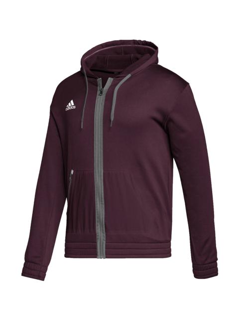 adidas Team Issue Full-Zip Hoodie "Team Maroon / Medium Grey Heather / White" HI3142
