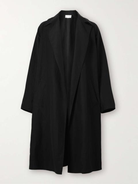 The Row Emilio Silk and Linen-Twill Coat