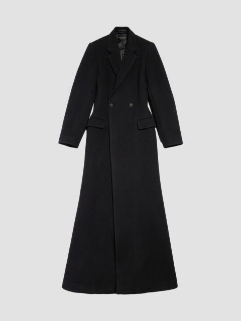 BALENCIAGA Women's Godet Maxi Coat - Black