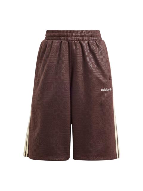 adidas (WMNS) adidas '80s Capri Shorts 'Brown' JC6142