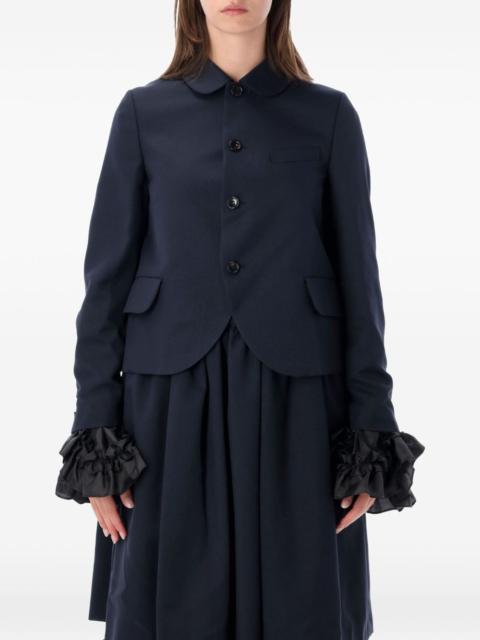 Comme des Garçons GIRL ruffled-cuff peter pan-collar jacket