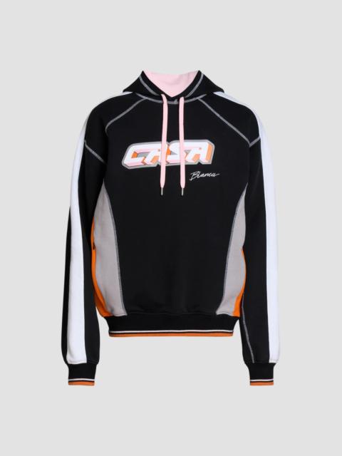 CASABLANCA Men's Colorblock Cotton Hoodie - Black
