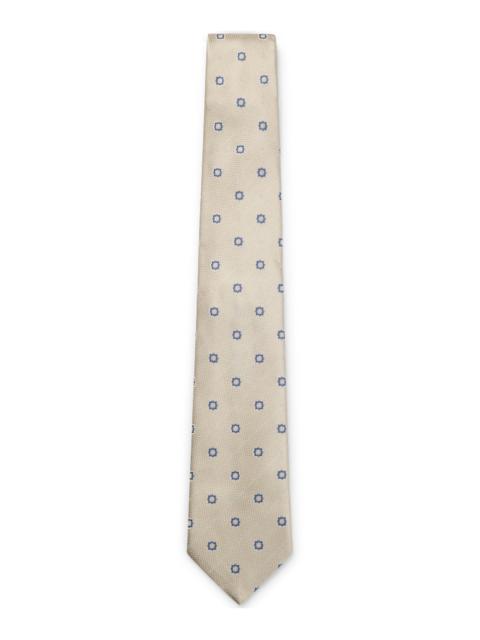 BOSS BOSS ONE SILK TIE WITH JACQUARD PATTERN