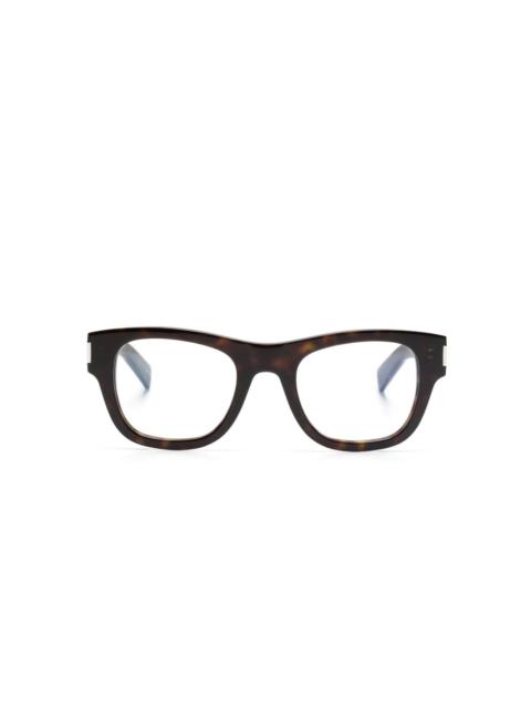 wayfarer-frame glasses