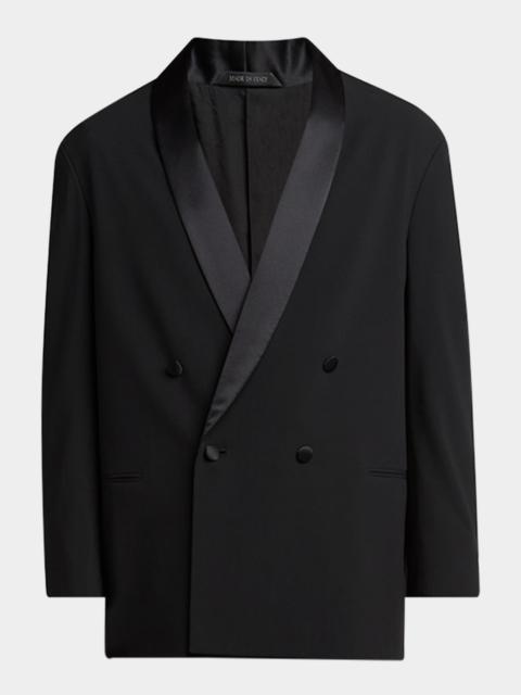 GIORGIO ARMANI Men's Oversized Double-Breasted Wool Tuxedo Set