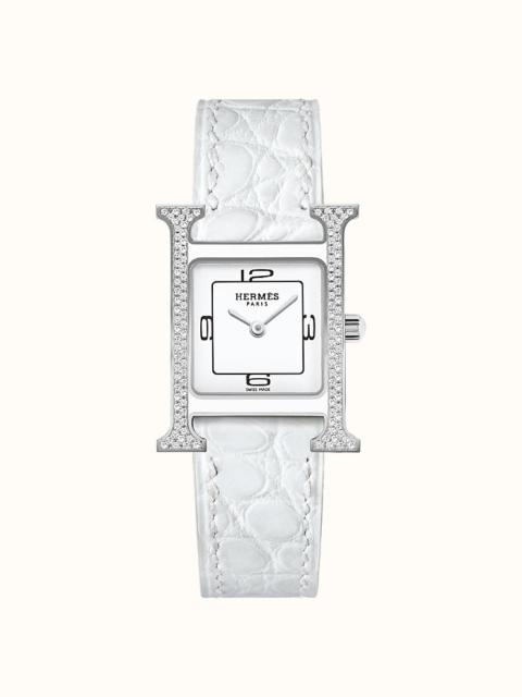 Hermès Heure H Double Jeu watch, 21 x 21 mm