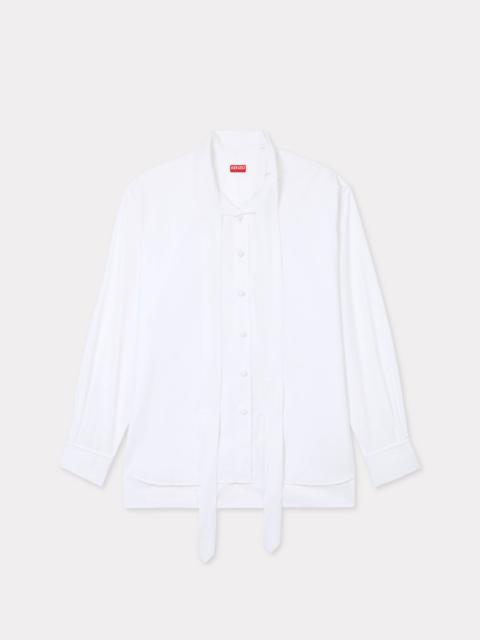 Oversized bow shirt in cotton