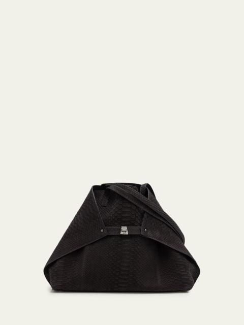 AKRIS Ai Medium Python Convertible Shoulder Bag