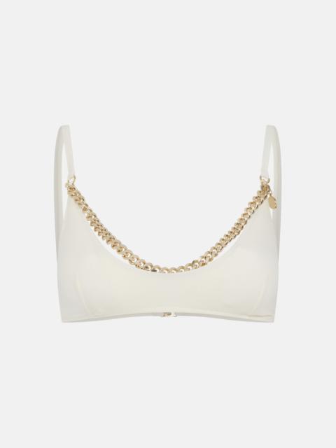 Stella McCartney Iconic Chain Padded Brassiere Bikini Top