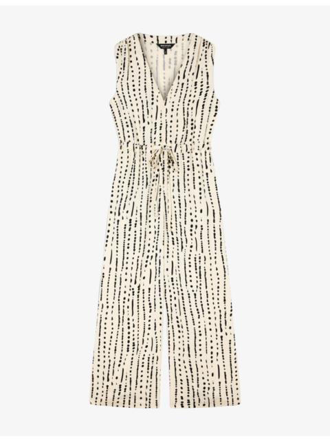 WHISTLES Patterned Wide-Leg Woven Jumpsuit