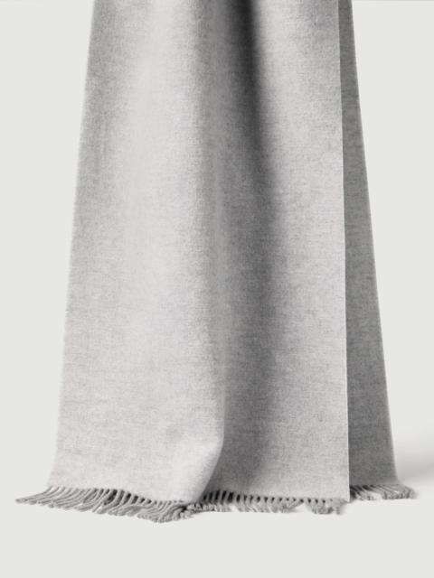 Brunello Cucinelli Hooded wool and cashmere knit scarf