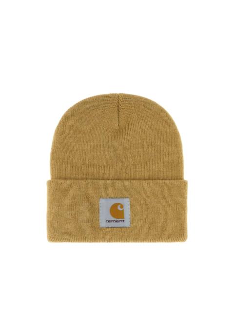 Carhartt WIP logo-patch knit beanie hat