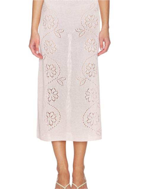 CALLE DEL MAR Vine Floral Skirt