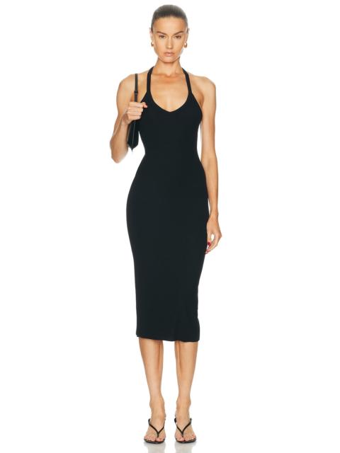 ÉTERNE V Neck Racerback Midi Dress