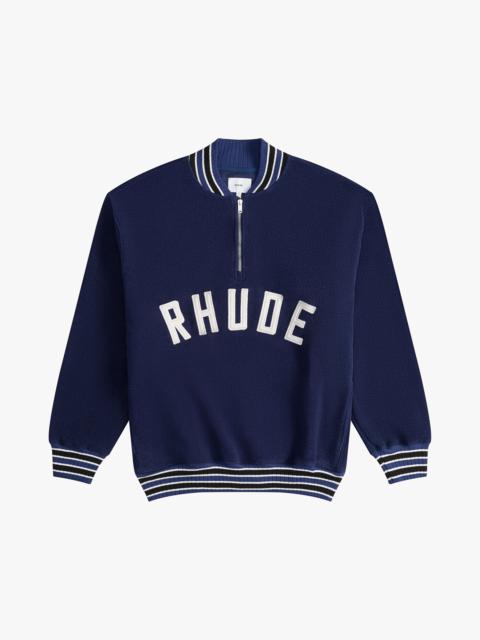 Rhude RHUDE QUARTER-ZIP VARSITY