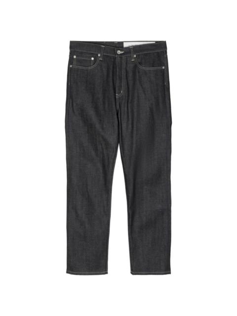 straight-leg cotton jeans