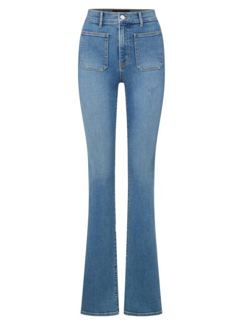 VERONICA BEARD Women's Beverly Skinny Flare Patch Pocket Jeans - Sierra