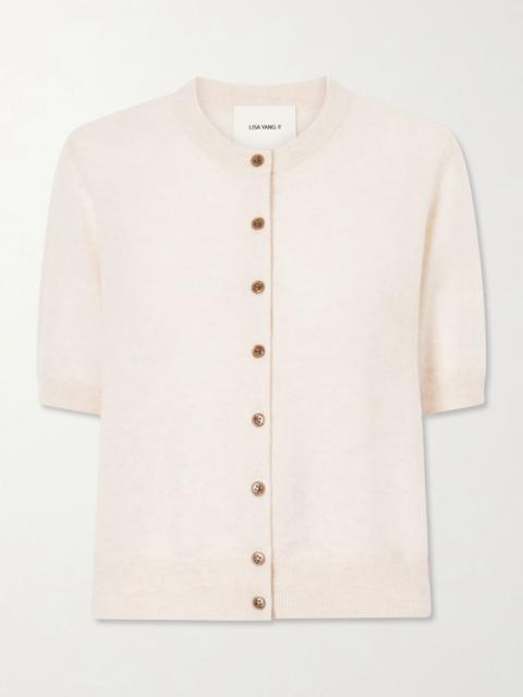 LISA YANG Marene cashmere knit cardigan Cream
