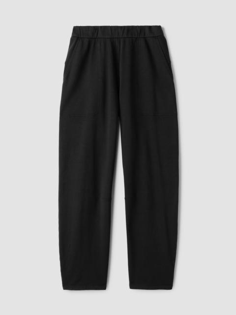 EILEEN FISHER Garment-Dyed Organic Cotton Terry Arch Pant