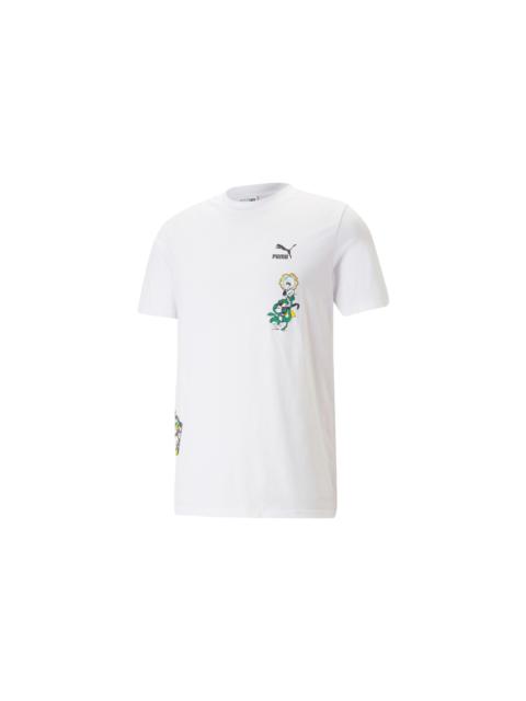 PUMA Classic Super Graphic T-Shirt 'White' 621993-02