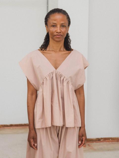 BASERANGE Cable Top - Organic Cotton Poplin