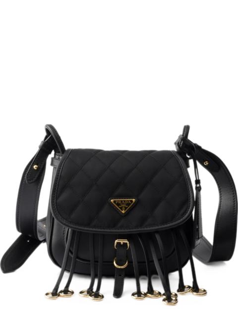 Prada Prada Corsaire Re-Nylon And Leather Mini Shoulder Bag