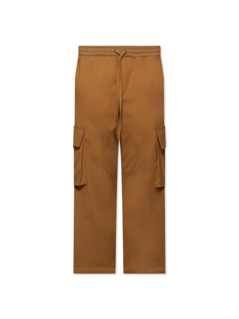 NAHMIAS TRACK LOGO CARGO PANTS - SAND WOOL