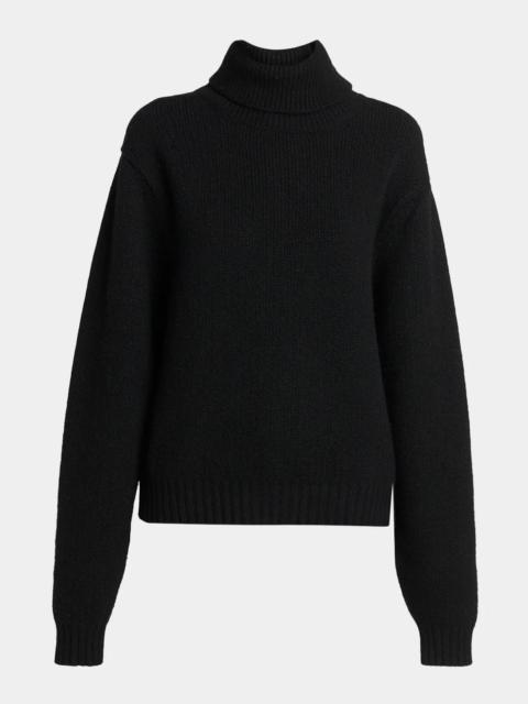 TOM FORD Wool-Cashmere-Mohair Chunky Knit Turtleneck Sweater