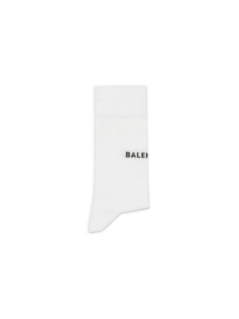 Men's Balenciaga Socks in White/black