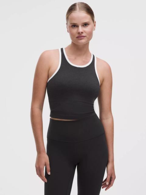 lululemon Ebb to Street Cropped Racerback Tank Top *Contrast