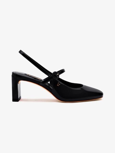 Larroudé Georgina Pump In Black Patent Leather