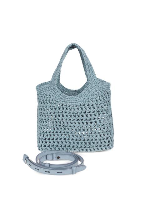 Tod's logo-appliqué crochet-knit tote bag