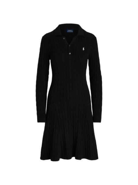 Polo Ralph Lauren cable-knit polo midi dress