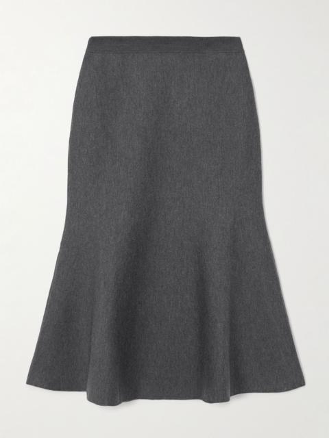 GUCCI Wool-blend midi skirt Dark gray