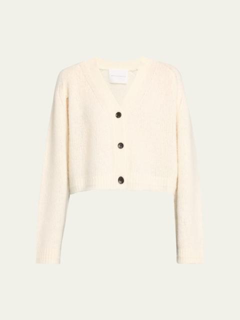 MARIA McMANUS Cape-Sleeve Cashmere Crop Cardigan
