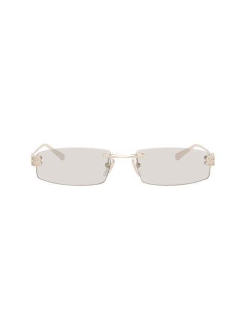 BALENCIAGA Silver Everyday Rectangular Sunglasses