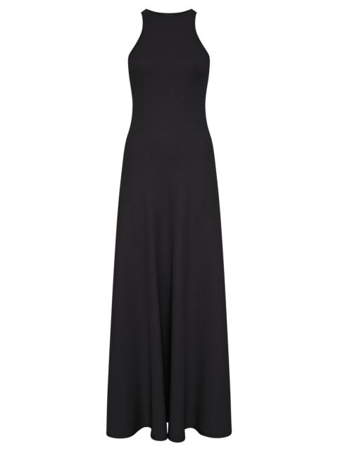 GABRIELA HEARST Siren Knit Maxi Dress in Black Merino Wool