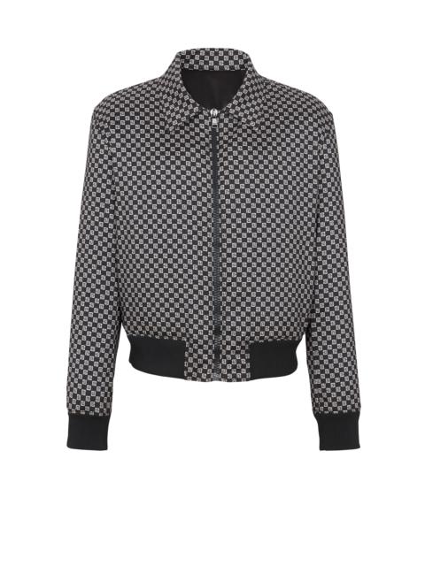 Balmain Mini monogram bomber jacket