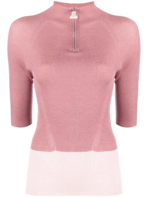 Lanvin colour-block knit top