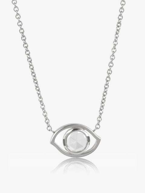 SPRWMN ROSE CUT DIAMOND EVIL EYE NECKLACE