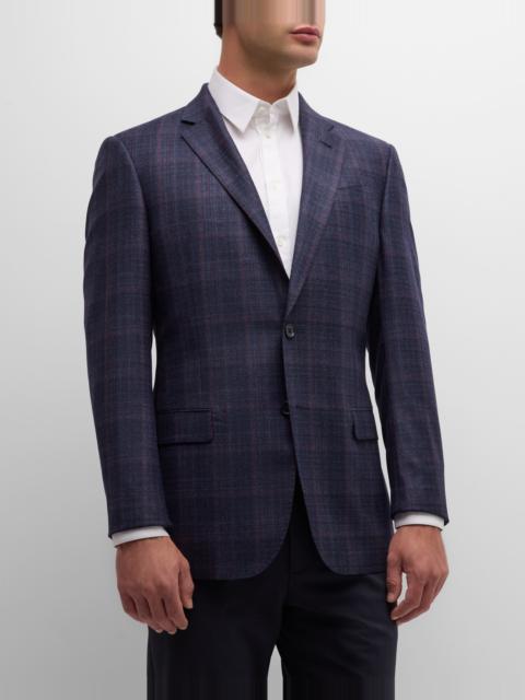 EMPORIO ARMANI Men's Plaid Sport Coat