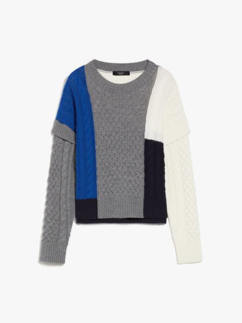 WEEKEND Max Mara MESTRE Wool patchwork sweater
